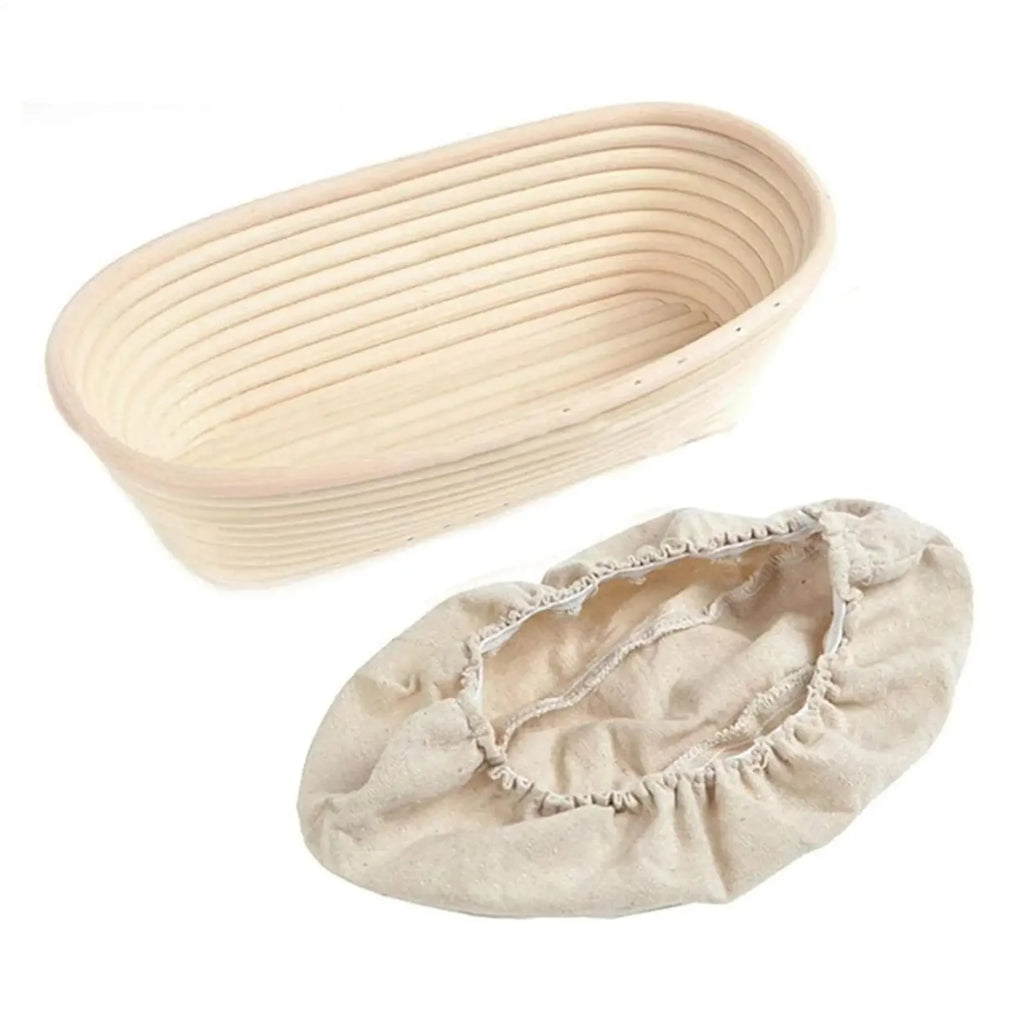 Dough Baking Bowl Oval Bread Proofing Bread Proofing Basket Handmade Rattan Basket And Liners For Home Kitchen Baking Zpaxo