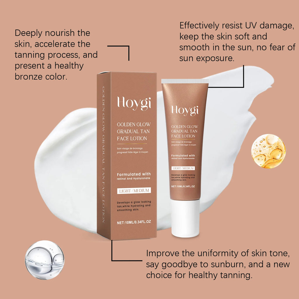 Self-Tanning Lotion Sunless Self Tanner for Face Body Waterproof Long-Lasting Glow Body Bronzer Even Skin Tone Bronzing Lotion Zpaxo