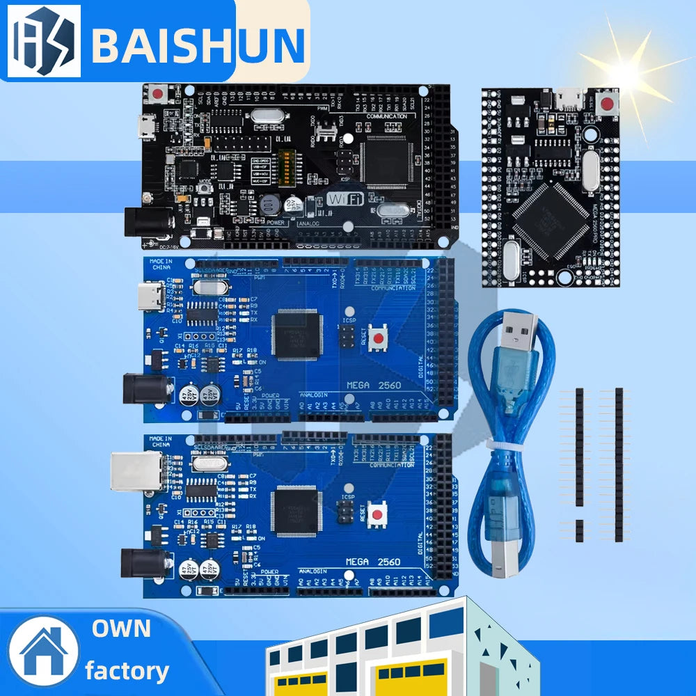 Mega2560 ATMEGA16U2 Mini MEGA 2560 Mega+wifi R3 ATmega2560 Chip Zpaxo