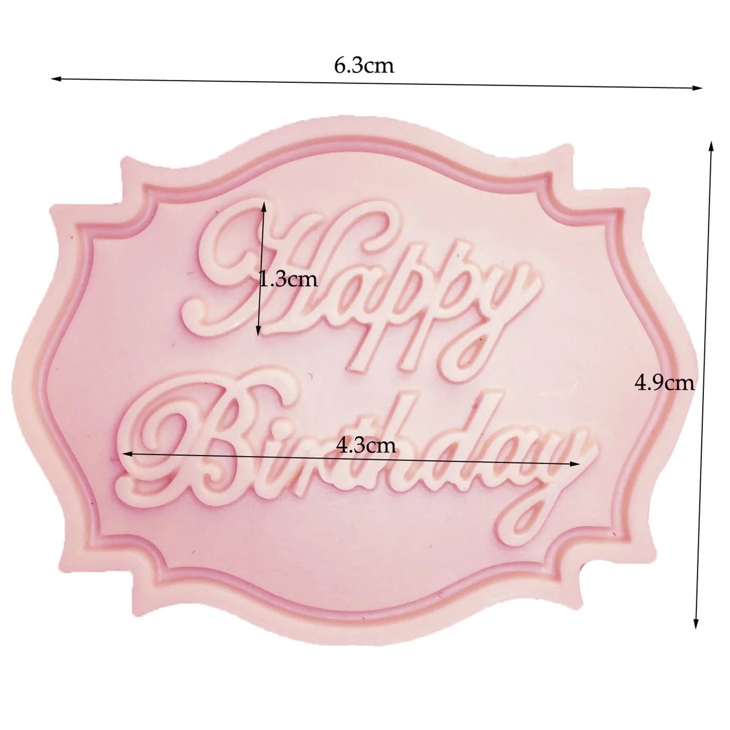 Candy Clay Chocolate Gumpaste Mould Happy Birthday Letter Form Silicone Mold DIY Cupcake Topper Fondant Cake Decorating Tools Zpaxo