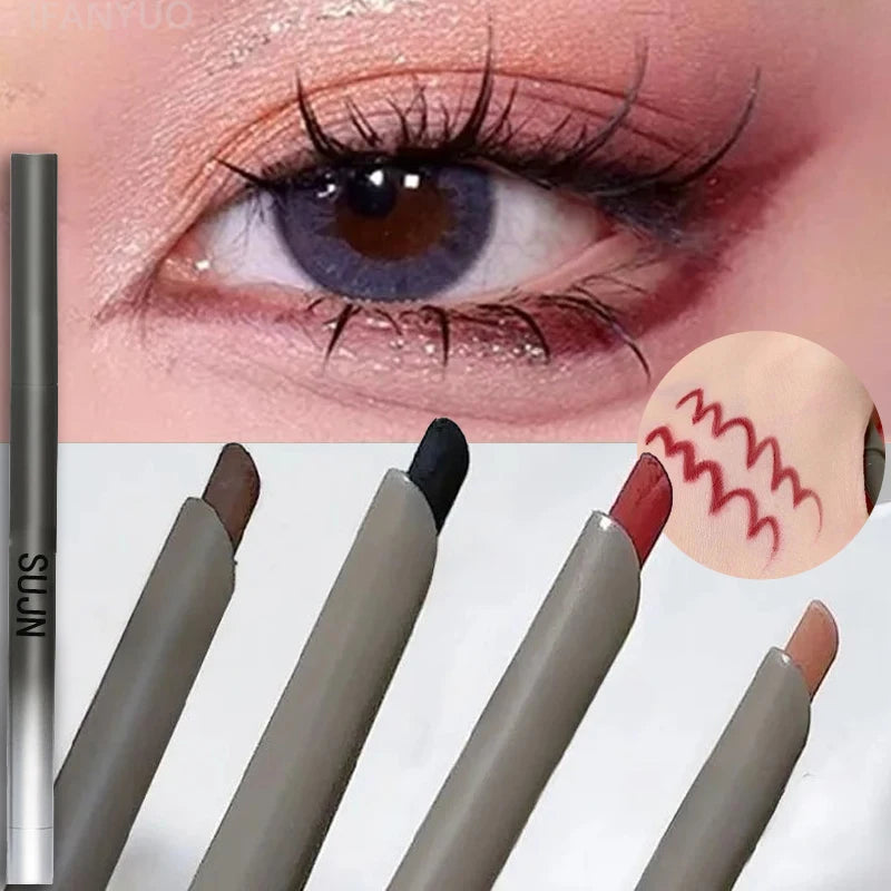 Sexy Wine Red Silky Eye Liner Pencil Natural Matte Rose Lying