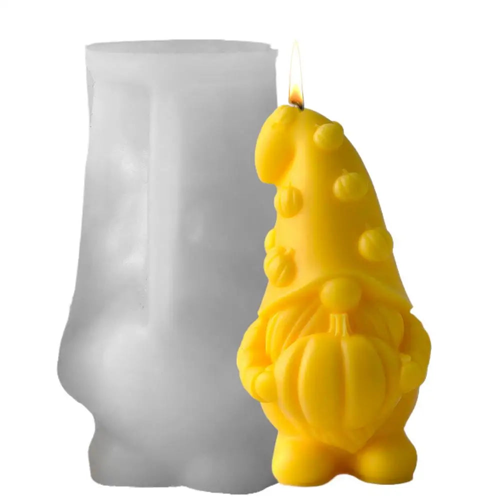 Halloween Molds 3D Pumpkin Mold Autumn Reusable Gnome Crafts