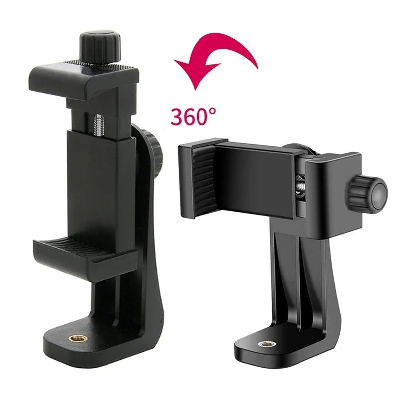 Universal 360 Degree Rotation Tripod Cell Phone Mount Adapter Holder