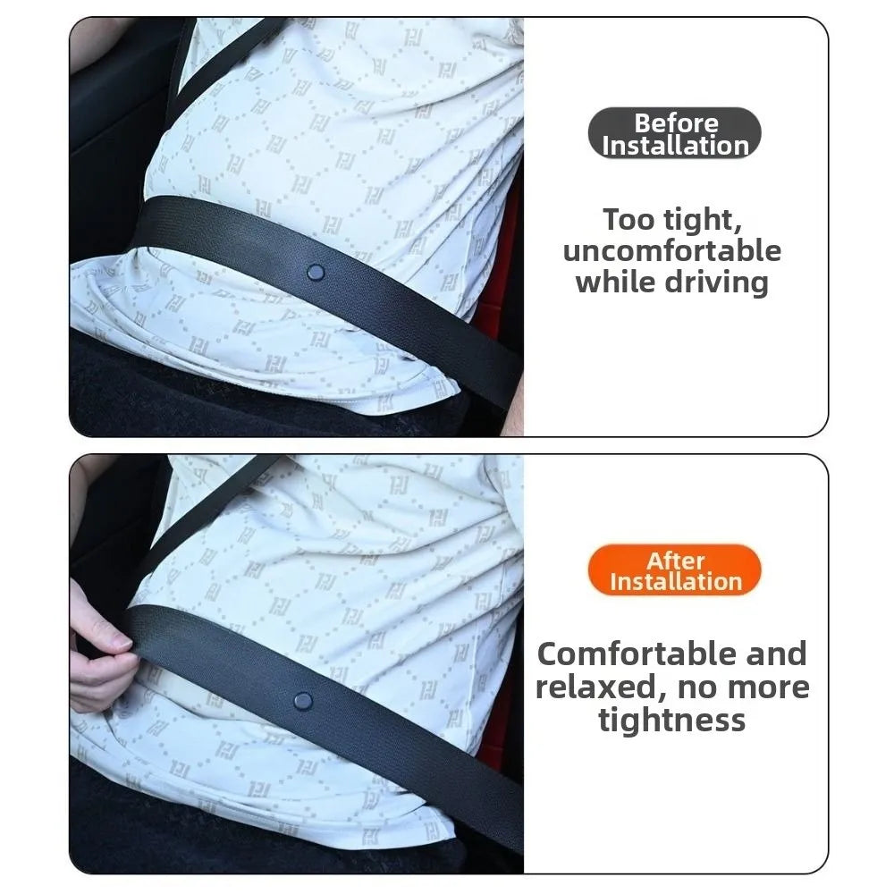 Magnetic Car Seat Belt Clip Adjustable PU Fixed Limit Stable Zpaxo