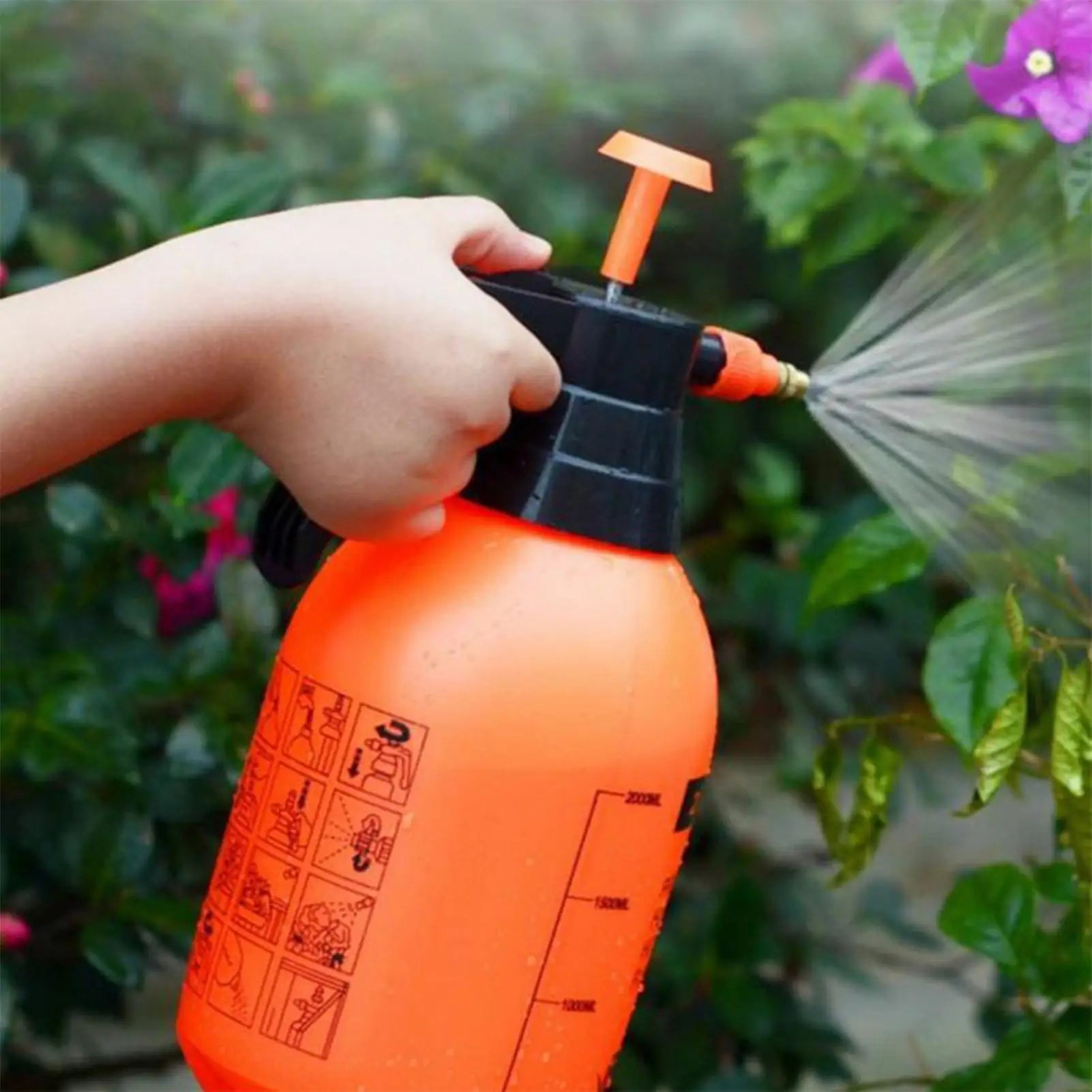 2/3L Hand Pressure Garden Sprayer – Adjustable Nozzle Bottle Garden Sprayer Bottle Zpaxo