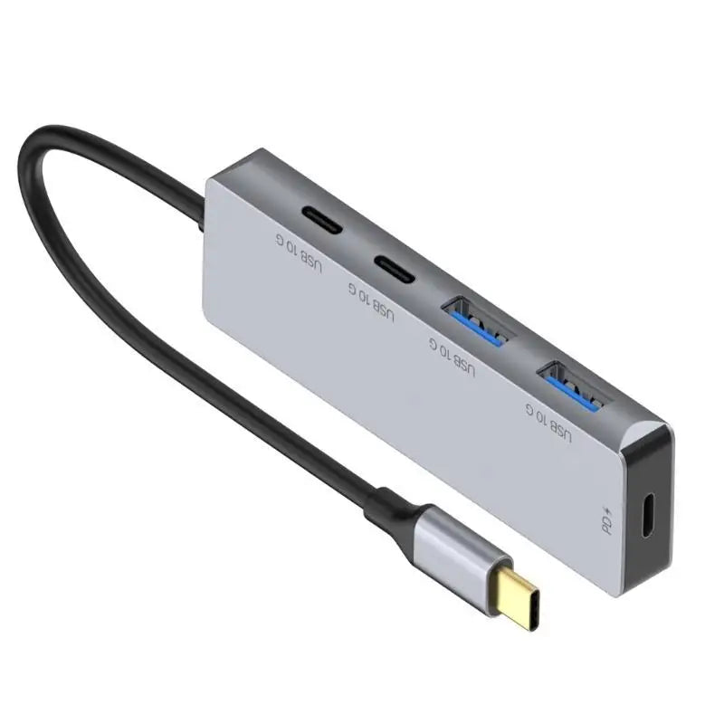 652F 4 Port USB C Expansion Dock Fast Speed 10Gbps Data Transfer Zpaxo