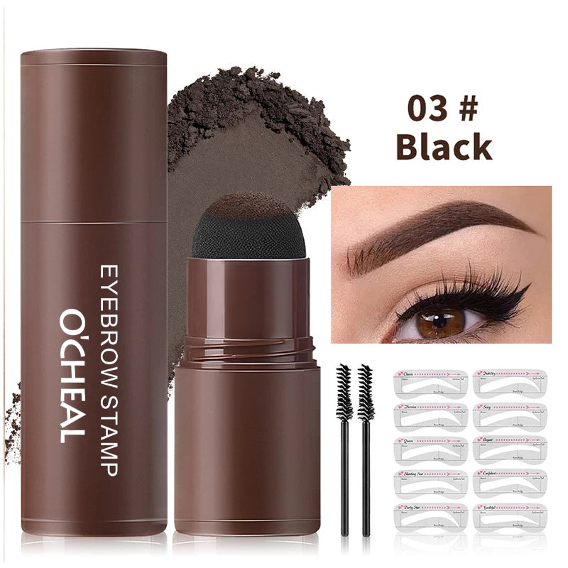 Eyebrow Powder Seal Easy Waterproof Sweat Proof Multiple Shape Zpaxo 36002-03