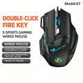 Bluetooth Dual-mode Gaming Mouse 3200DPI Precision One-click Rapid Zpaxo X7 Wired