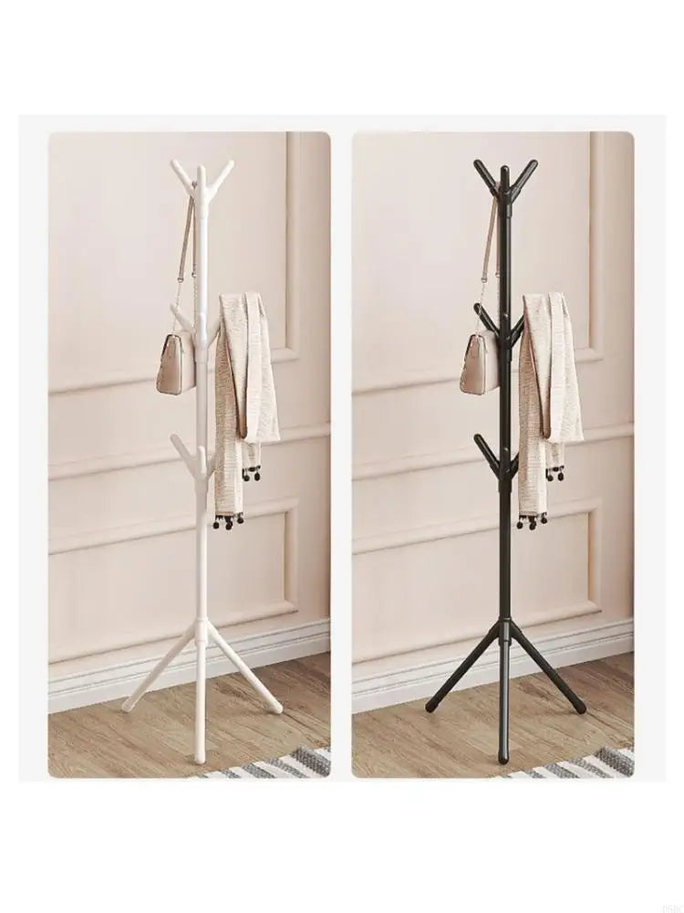 Coat Rack Tree 8 Hooks Hat Stand Bedroom Office Entryway Hall