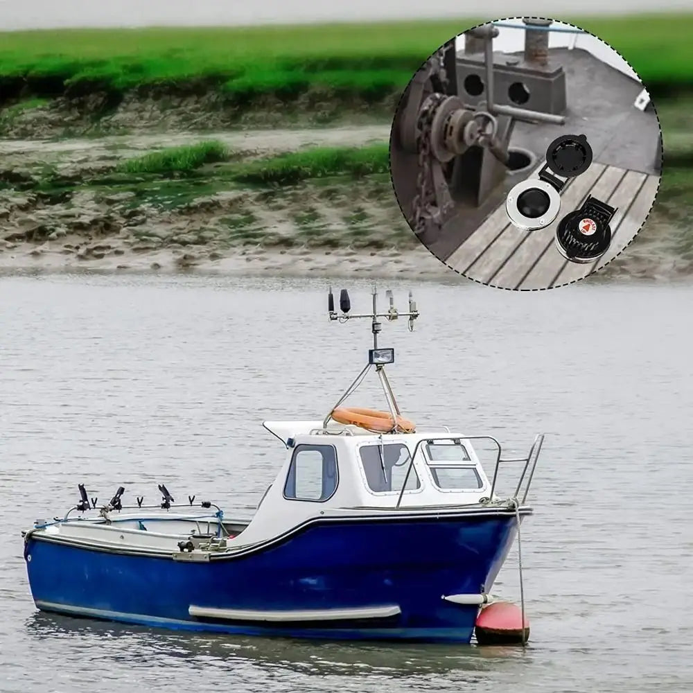 12V/24V Marine Windlass Foot Switch Marine Grade Safety Boat Windlass Switch Durable Universal Windlass Up and Down Switch Zpaxo