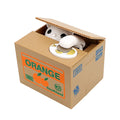 Piggy Banks Plastic Money Saving Box Automated Panda Cat Steal Coin