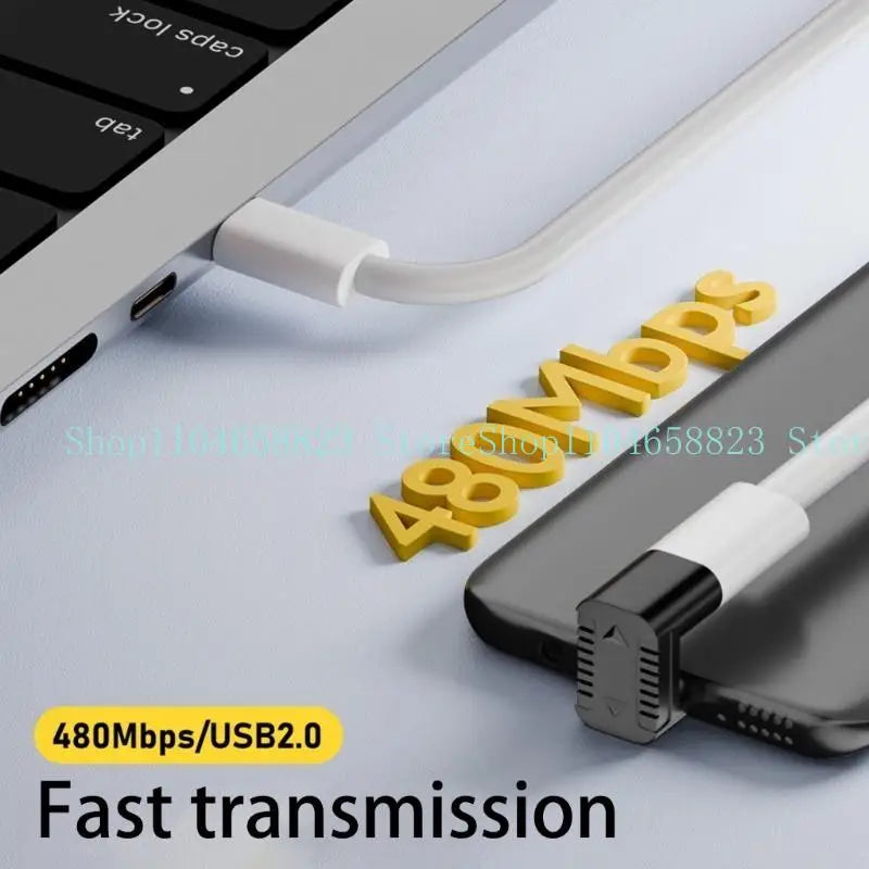 Micro USB C Adapter 90 Degree Data Transfer Convert Connector Zpaxo