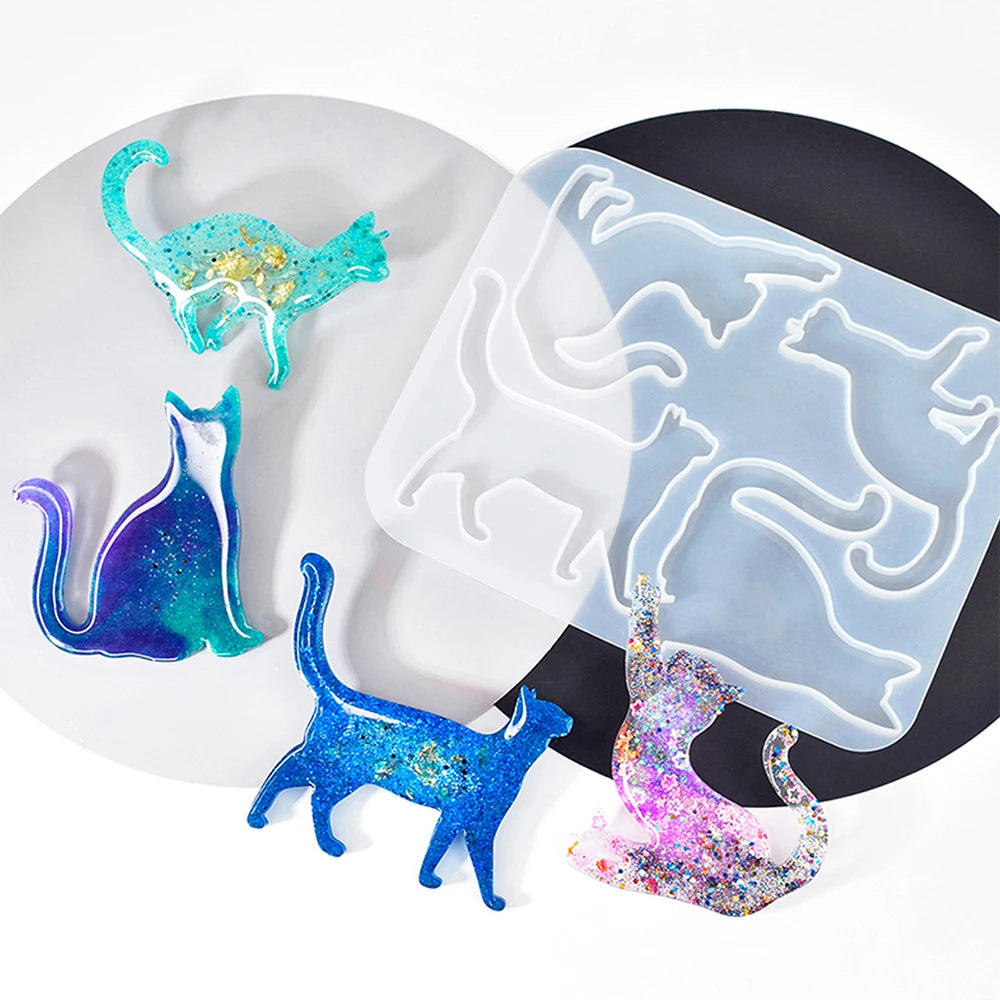 Jewelry Silicone Mold Butterfly Cat Wings Pendant Rings Necklace Keychain Earrings Craft Making Epoxy Resin Mould Zpaxo