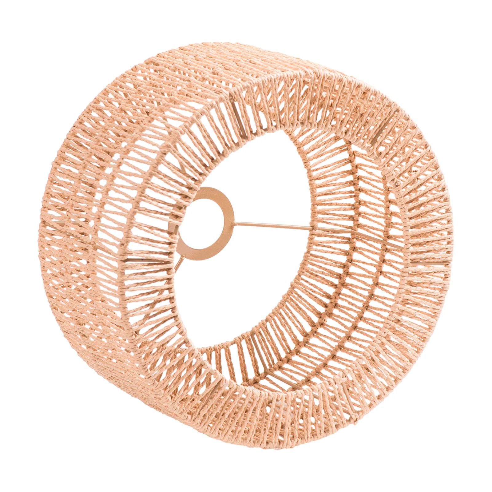 Paper Rope Lampshade Pendant Light Cage Classic Boho Woven Lamp Shade for Bedroom Living Room Farmhouse Kitchen Island Cafe Zpaxo