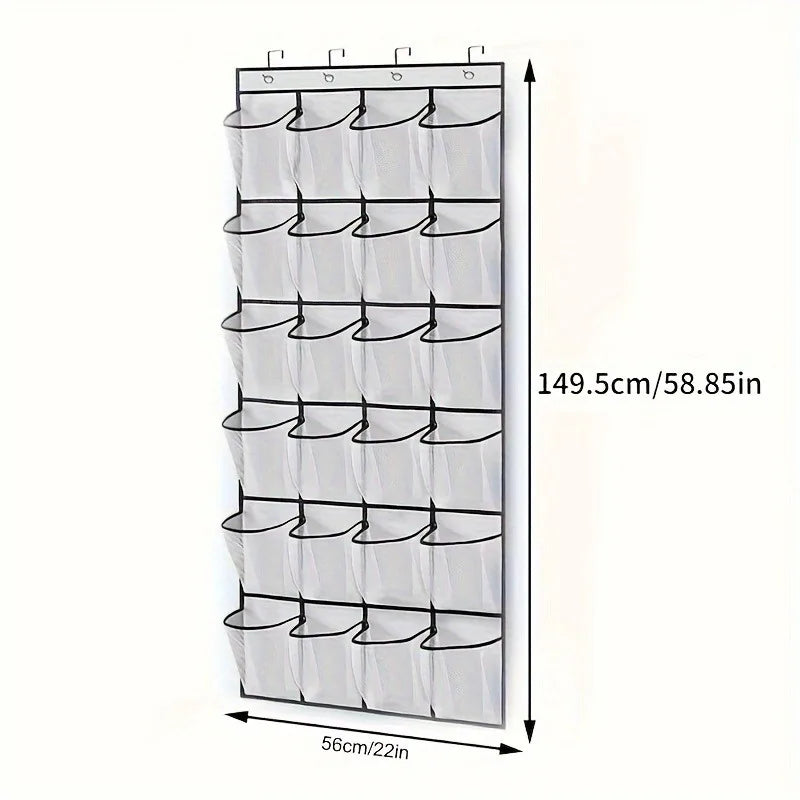 Shoe Storage Rack Door Hanging Organizer 14 24 Mesh Bags Wardrobe