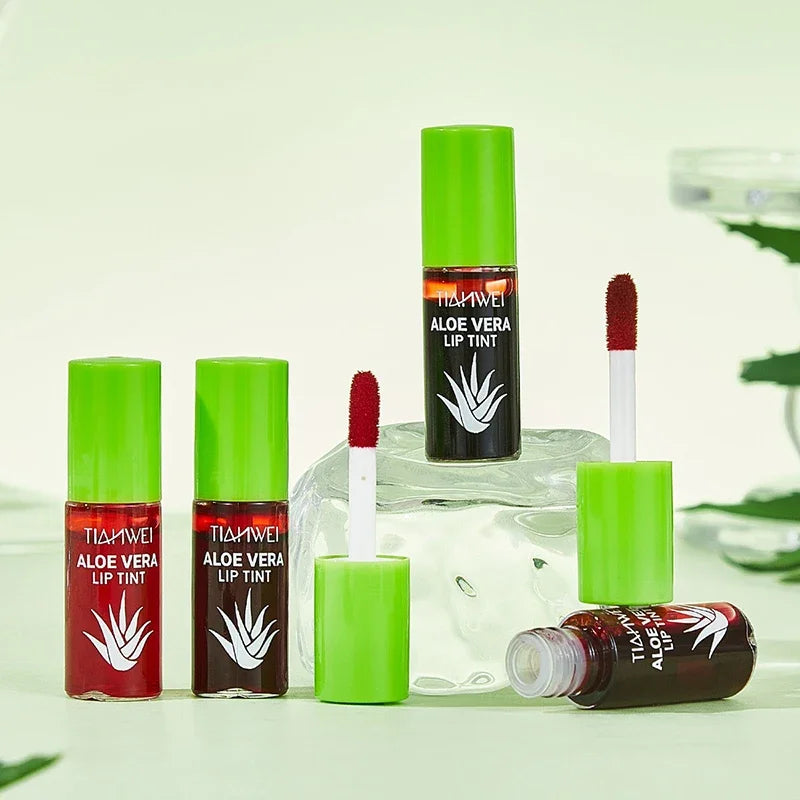 Aloe Lip Gloss 6-Piece Set – Hydrating Liquid Lipstick Kit Lip Gloss Set Zpaxo