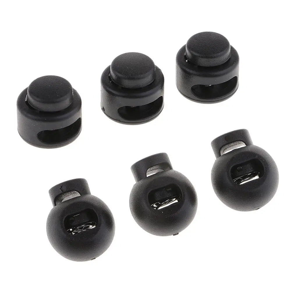 Toggle Spring Stop Plastic Cord Lock Single Hole End Secure Stoppers Zpaxo