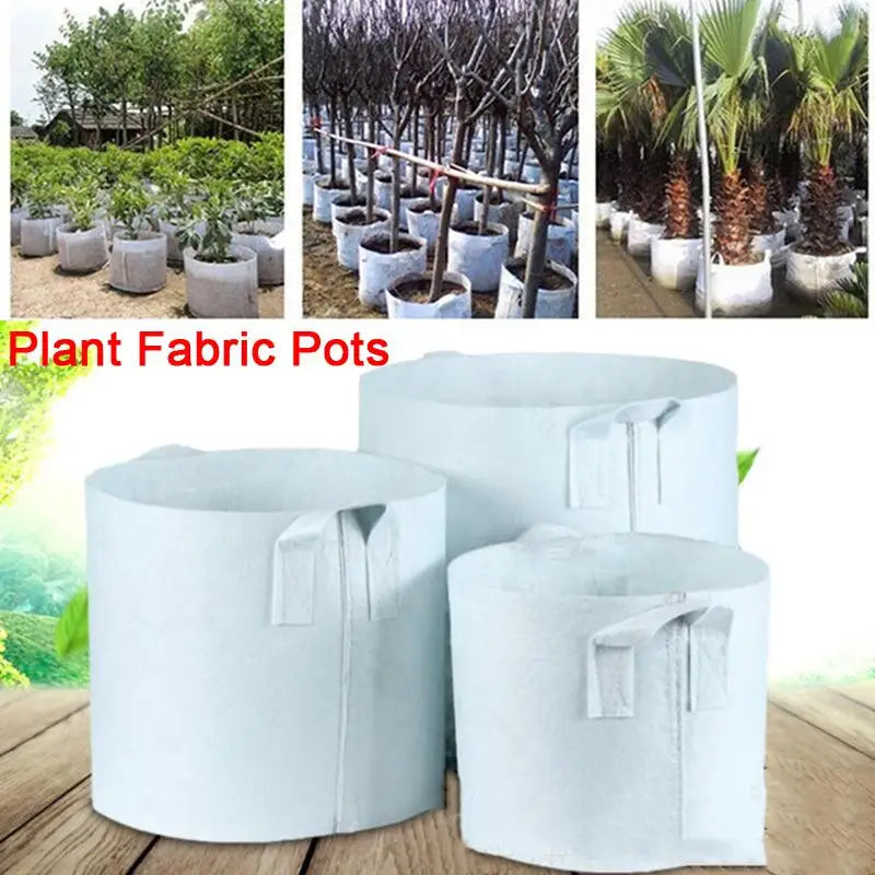 5Size Round Fabric Pots Grow Bags Plant Pouch Root Container Cultivation Pot Planting Grow Bag jardineria семена овощей Zpaxo