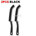 Household Cleaning Brush Bathroom Scrubber Radiator Crevice Cleaning Brush Multifunctional Thin Brushes Long Handle Ergonomic Zpaxo 2pcs black as show