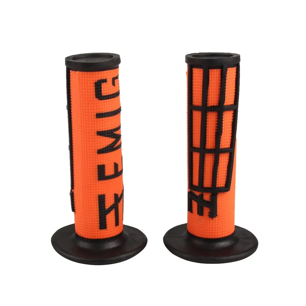 Universal 1 Pair Motorcycle Accessories Gel Brake Handle Grips Zpaxo orange-black