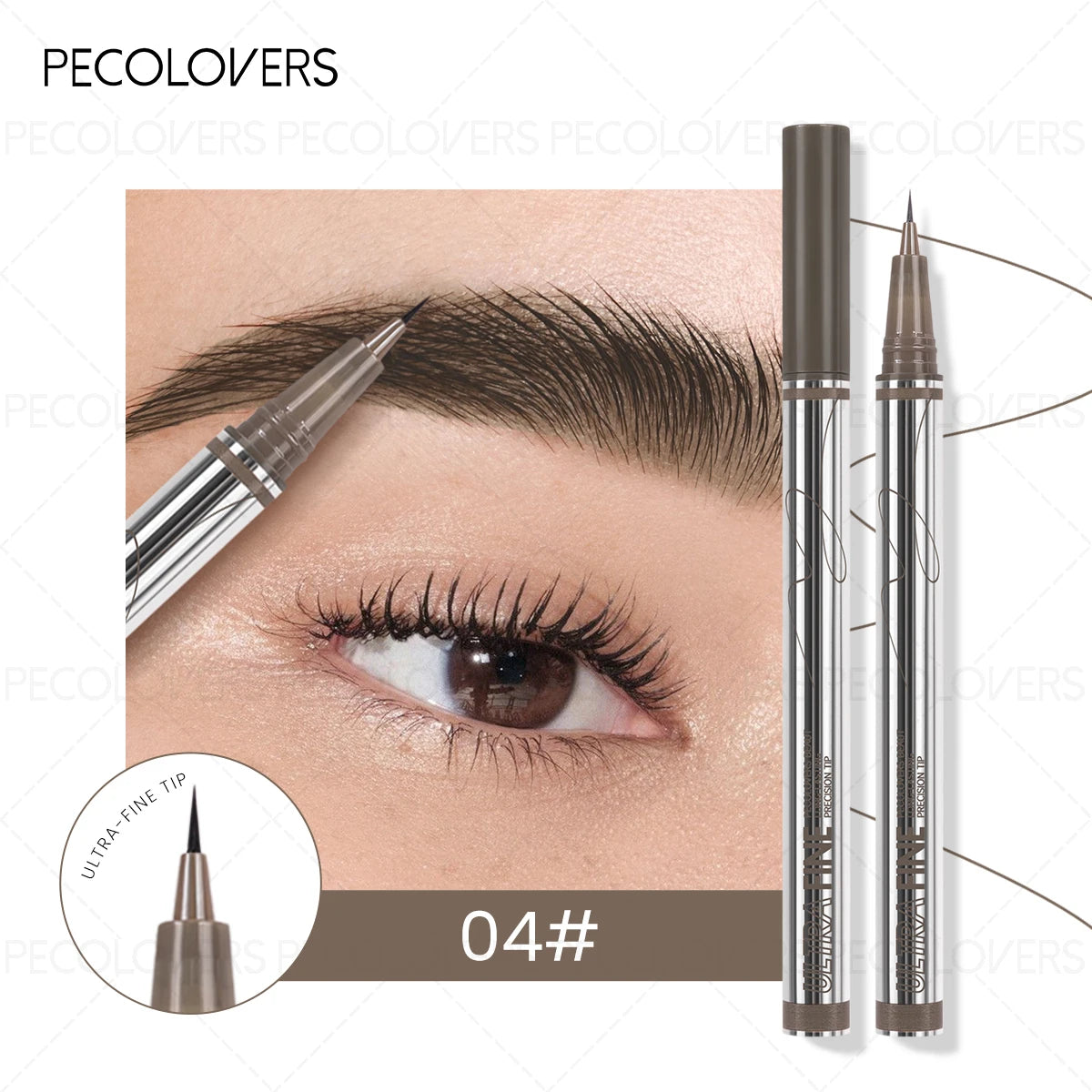 Ultra-fine Eyebrow Eyeliner Pencil Long-lasting Smudge-proof Perfect Zpaxo 04
