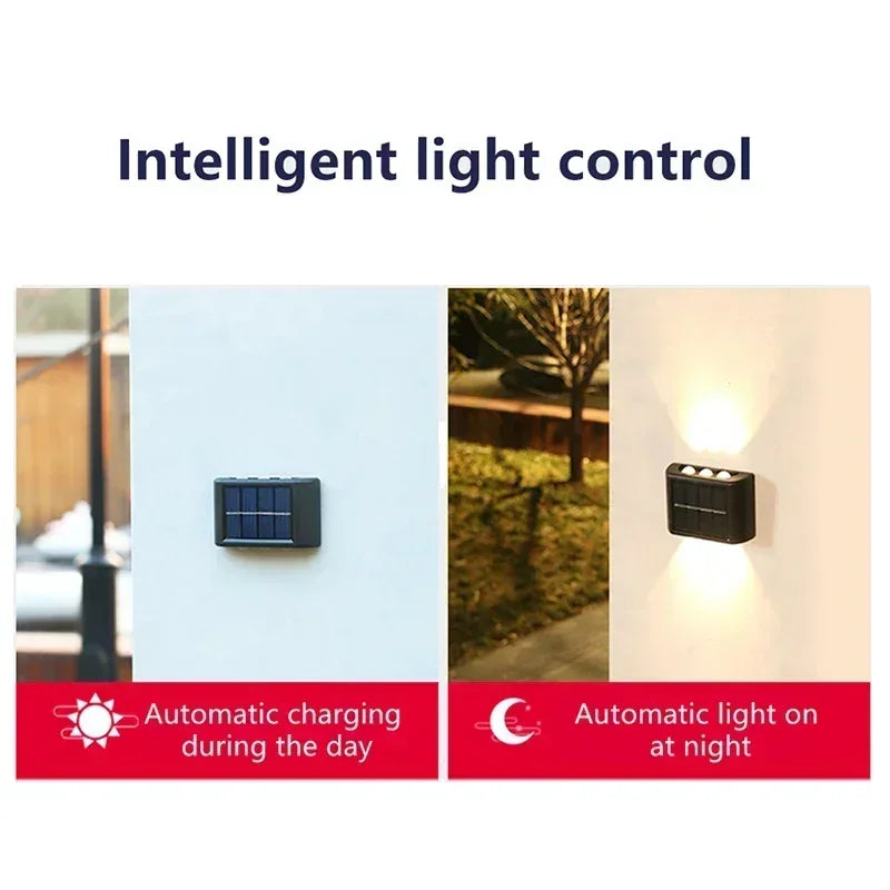 COB Solar Wall Lamp IP65 Waterproof Outdoor Garden Light