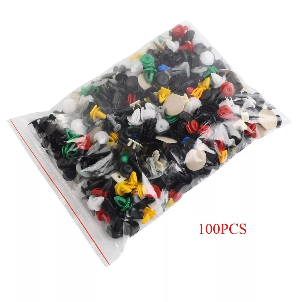 Universal Car Bumper Clips & Door Panel Fastener Rivet Set