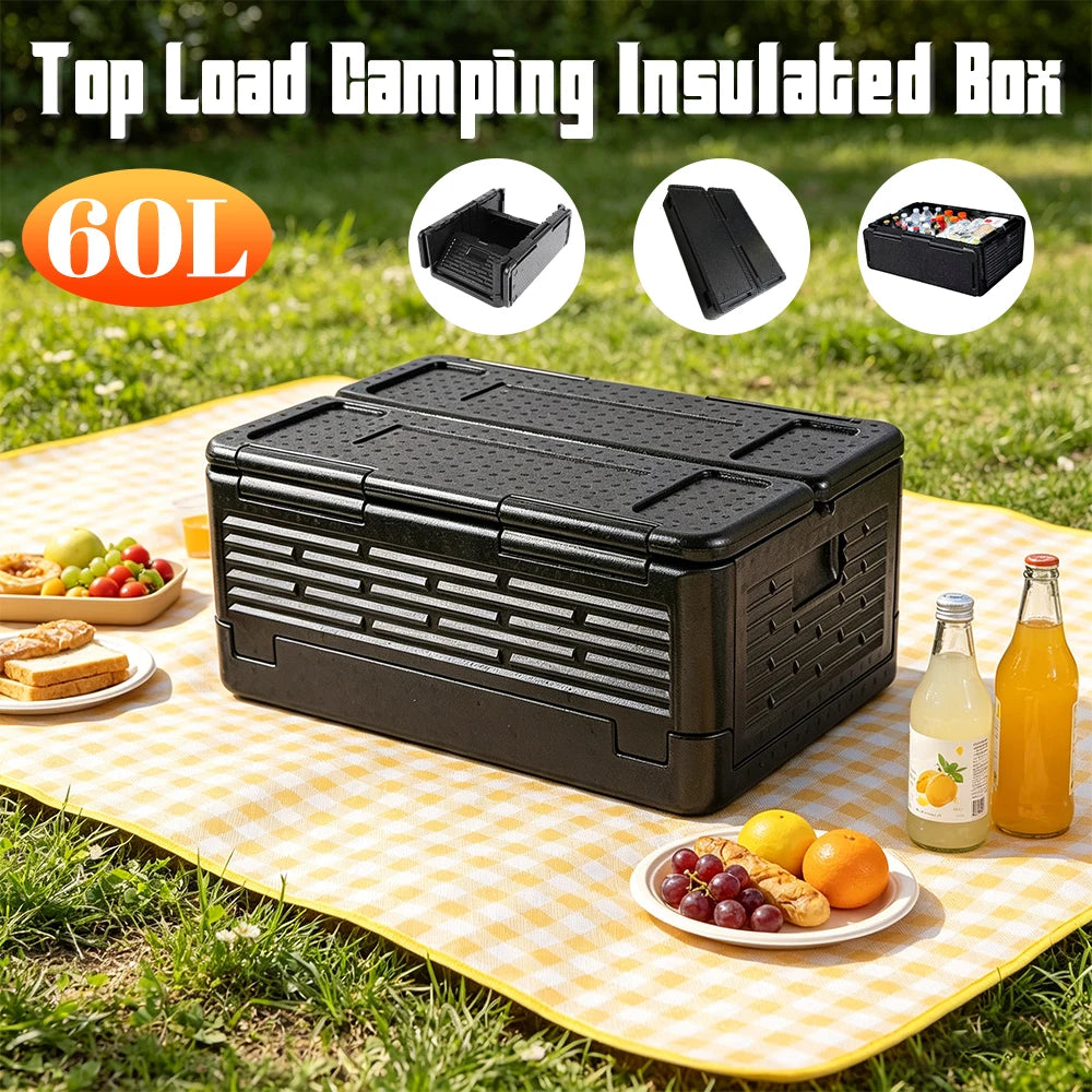 Insulated Food Carrier Box EPP Large Capacity Foldable Thermal