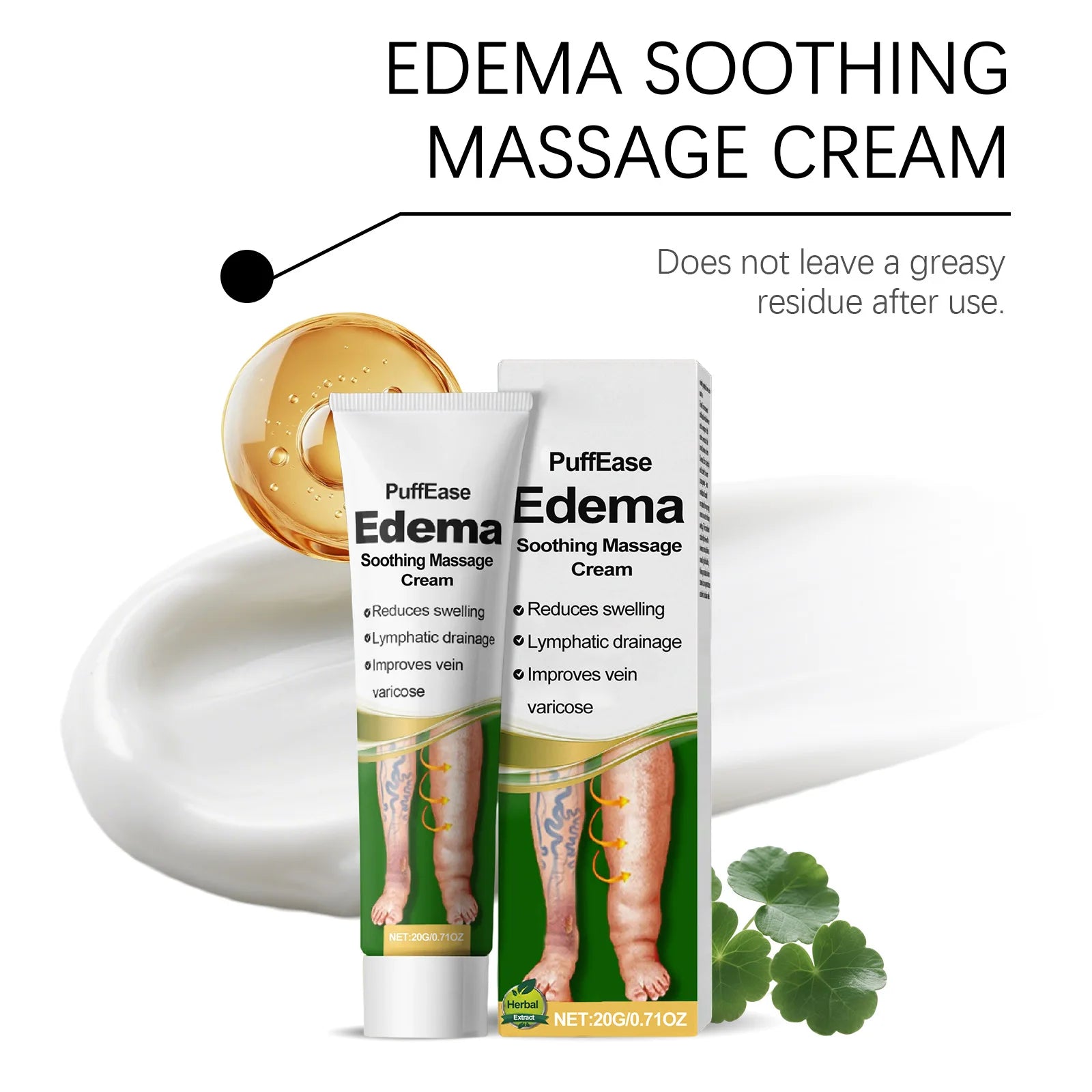 Varicose Vein Ease Paste Spider Leg Soreness Recovery Vasculitis Improve Blood Circulation Hydration Swelling Edema Relief Cream Zpaxo
