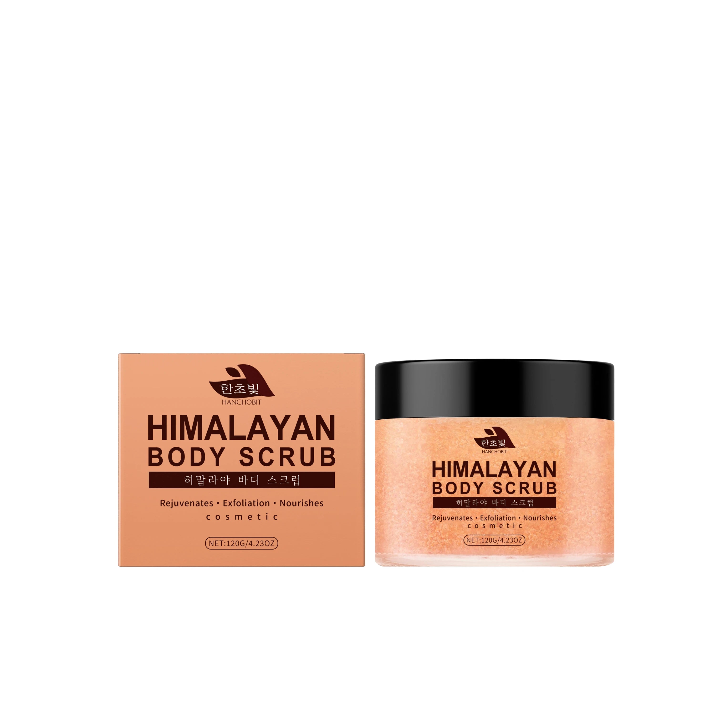 Himalayan Salt Body Scrub: Exfoliates Dead Skin Cells, Cleanses Skin, and Leaves Skin Hydrated & Silky-Smooth Zpaxo 120g