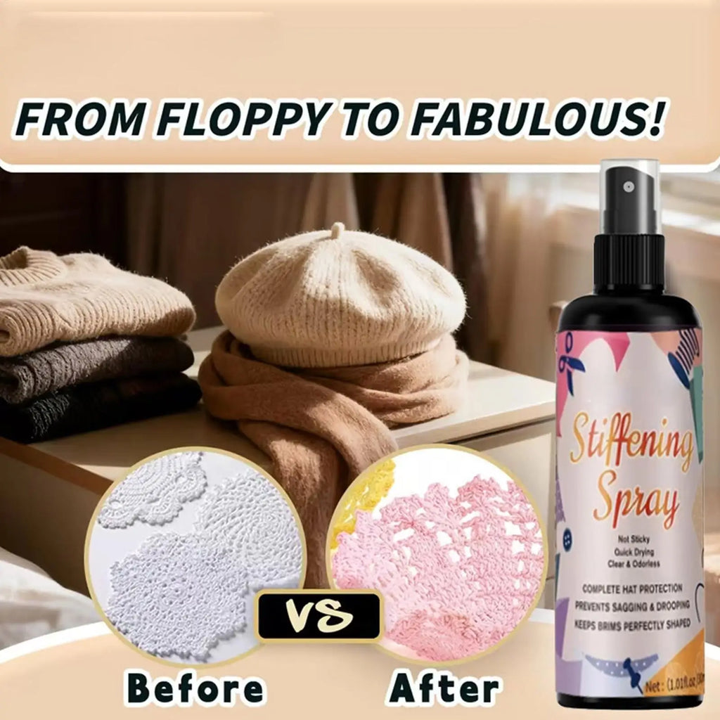 Fabric Stiffener Crochet Quick Drying Hardener Straw Hat Spray Lace