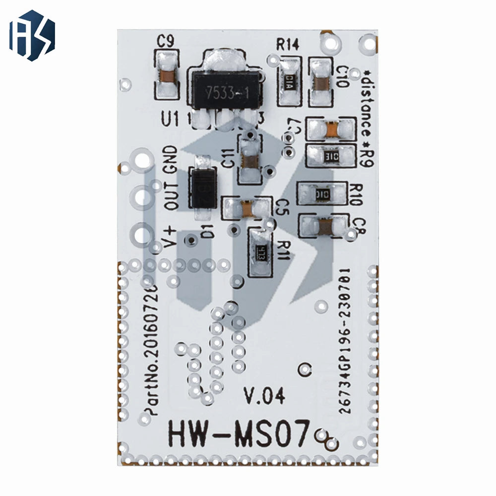 HW-MS07 Radar Induction Module Microwave Human Body Sensing Motion Zpaxo