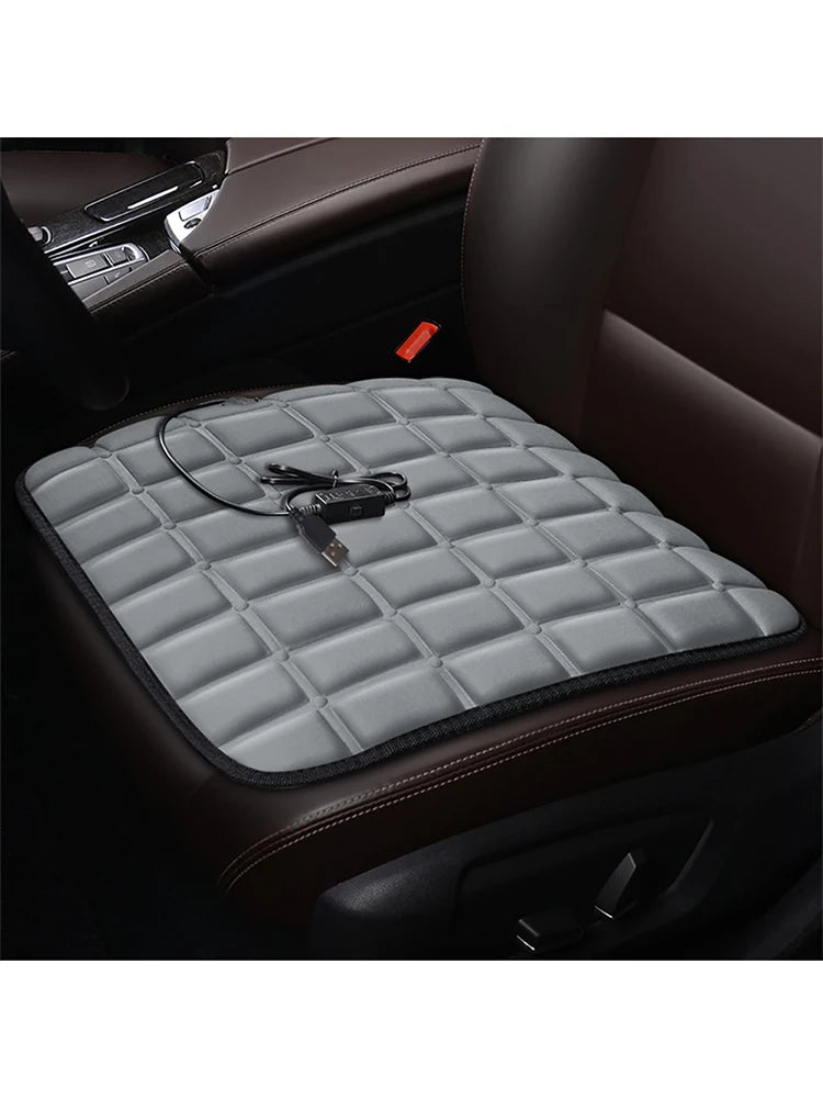 Electric Winter Warm Seat Cover USB 5V Heated Car Seat Cushion Comfortable Non Slip Scratch Resistant Auto Interior Accessories Zpaxo