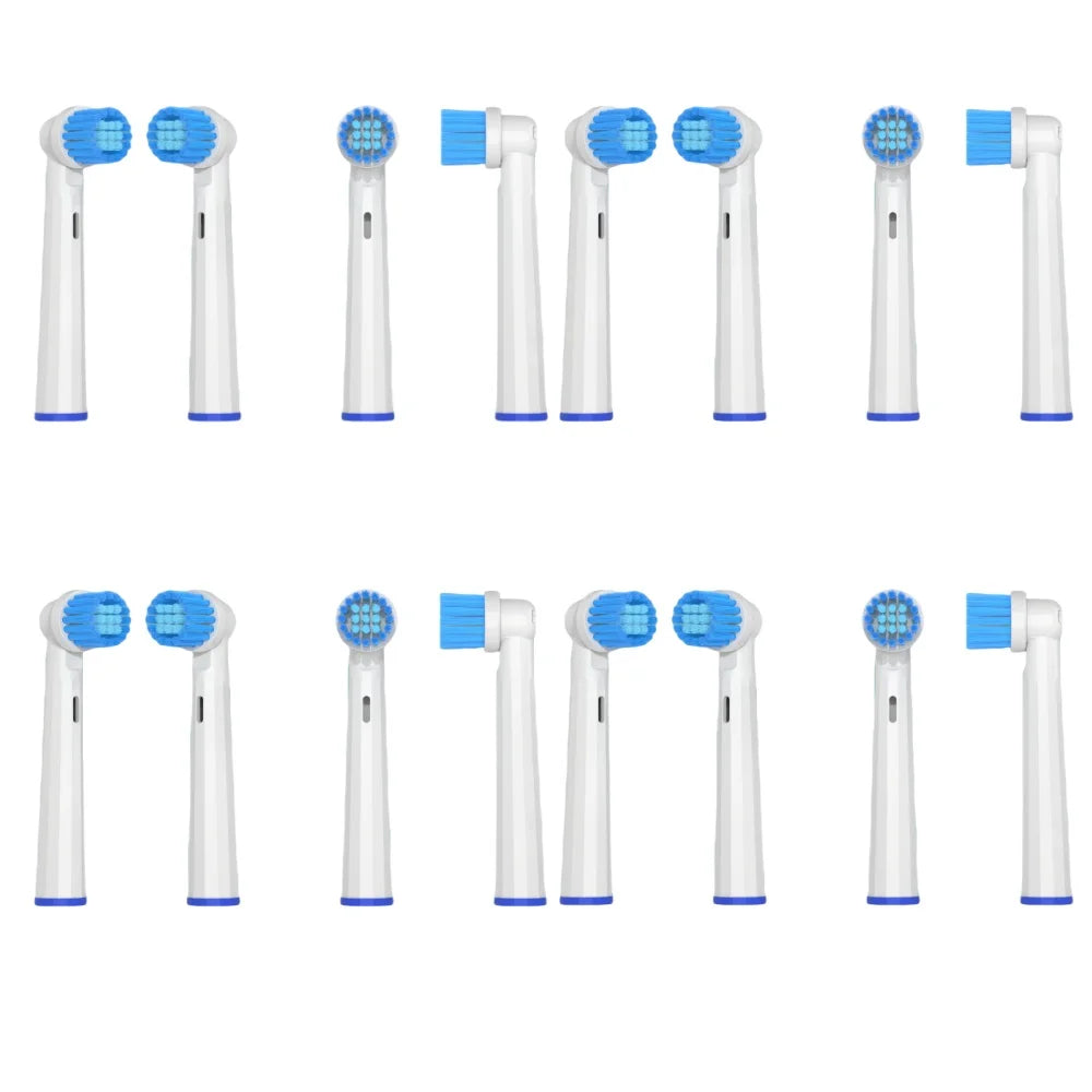 4 Electric Toothbrush Head Oral B Sensitive Replacement Brush Heads Zpaxo YMEB17-16pcs