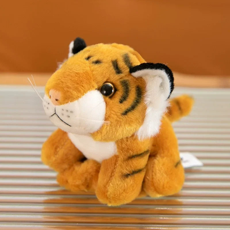Cute Animal Plush Keychain – Panda & Tiger Stuffed Pendant
