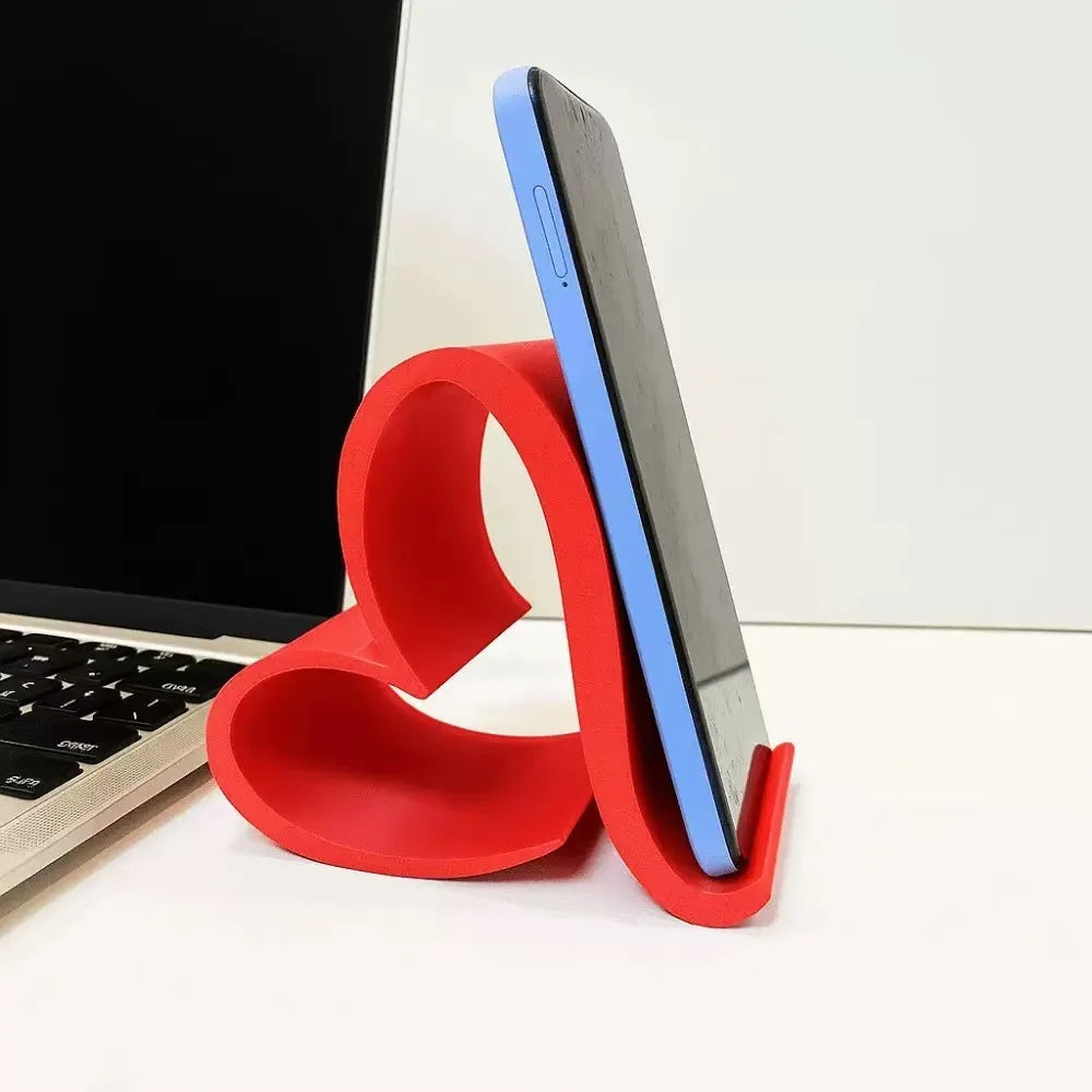 Creative 3D Printed Heart-shaped Universal Mobile Phone Stand Home Zpaxo
