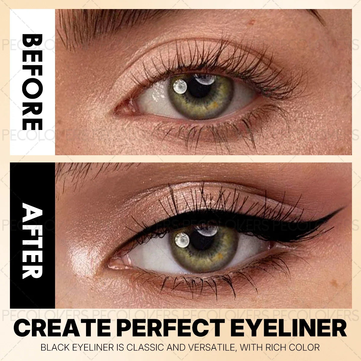 1PC Eyeliner Gel Pencil-Waterproof, Long-Lasting, Smudge-Proof-Gel Cream Texture, Super Smooth&Not Breakable, Makeup Essentials Zpaxo