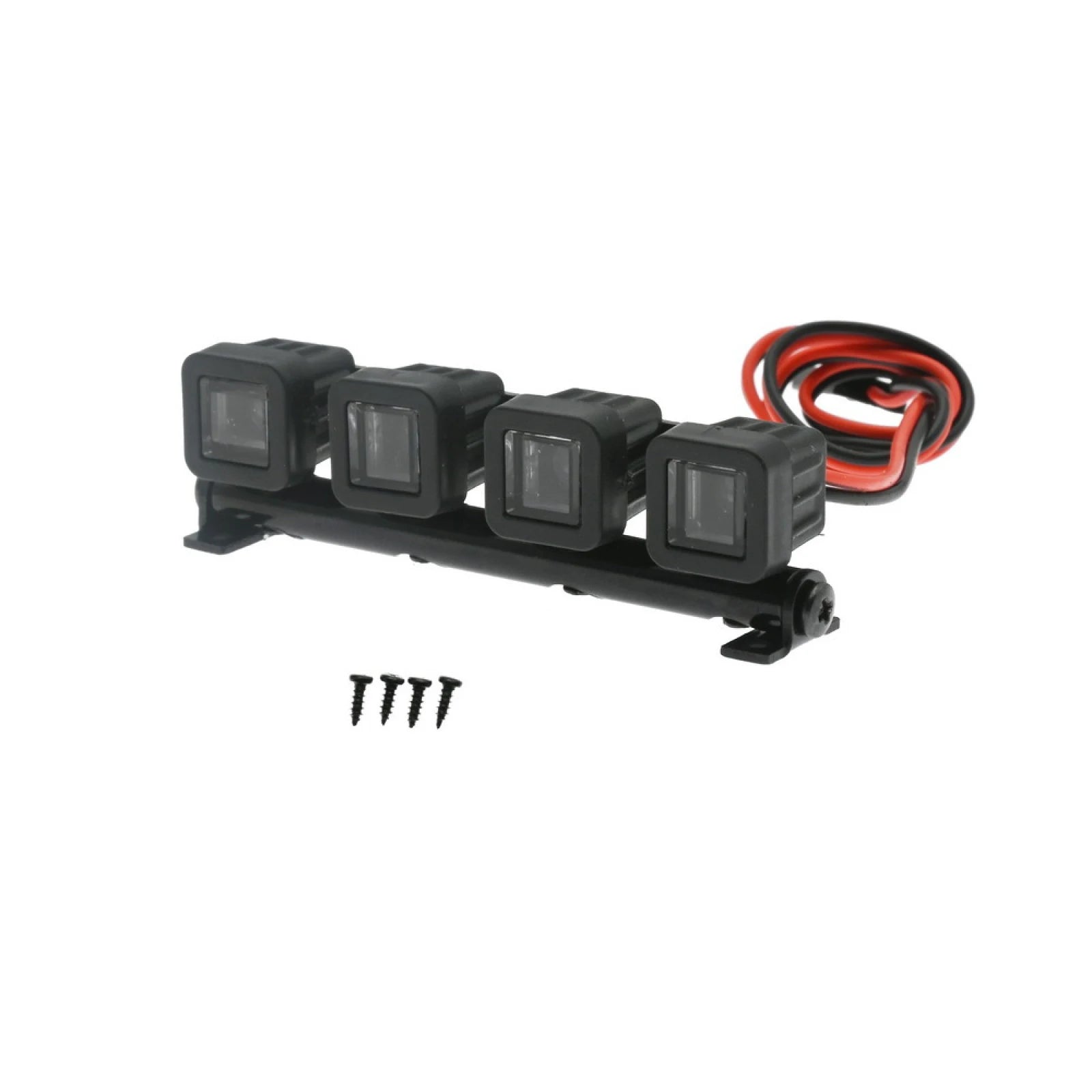 Round Square Spotlights Roof Light TRX4M Defender 1 18 RC Crawler Car