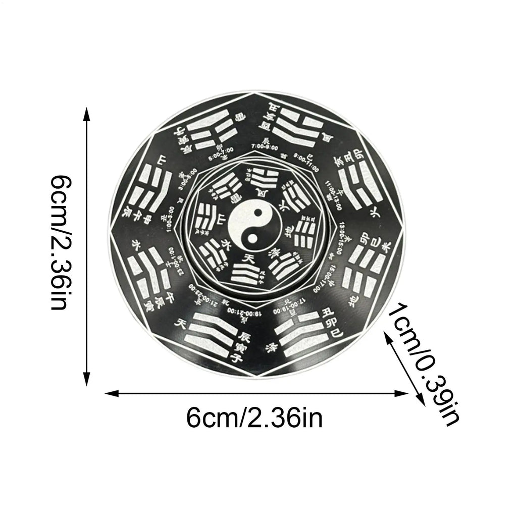 Fingertip Toys Auspicious Symbol Fingertip Compass Chinese Traditional Gyroscope Toy For Stress Mood Focus Adult Kid Teen Desk Zpaxo