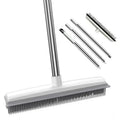 Rubber Broom Long Handle for Pet Hair Fur Remover Broom No Scratch Floor Brush for Fluff Carpet Floor Bathroom Cleaning Tools Zpaxo Default Title