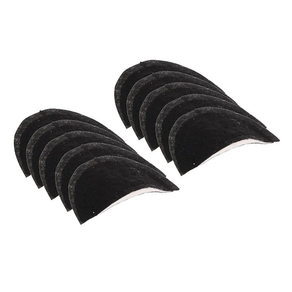 5 Pairs Soft and Comfortable Cotton Suits Sponge Shoulder Pads for Suits T-Clothes, 0.8cm/1cm/1.2cm Suit Shoulder Pad for Sewing Zpaxo