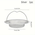 Stainless Steel Kitchen Sink Strainer Handle Food Waste Catcher Home