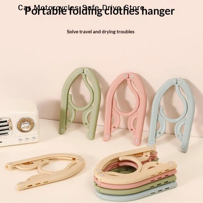 Folding Clothes Hanger Anti Slip Clips Space Saving Design Perfect
