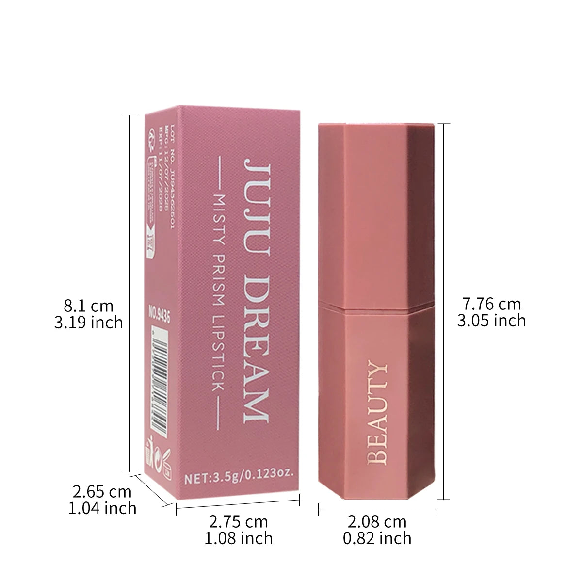 Matte waterproof velvet nude lipstick - Sexy red-brown long-lasting makeup - Professional style, easy to carry Zpaxo