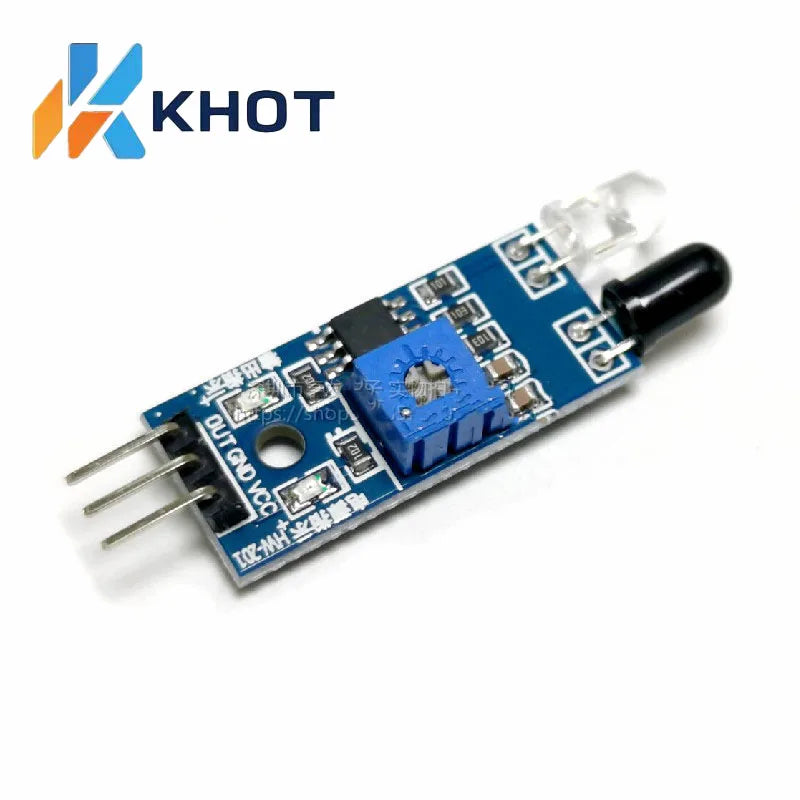 Infrared obstacle module/Obstacle avoidance car sensor/black and white line identification distance adjustable photoelectric swi Zpaxo