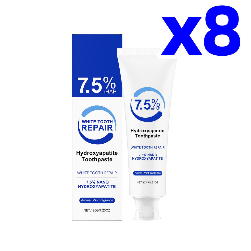 Peppermint Hydroxyapatite Toothpaste – Whitening & Enamel Care Whitening Toothpaste Zpaxo 120g Boxed X 8PCS
