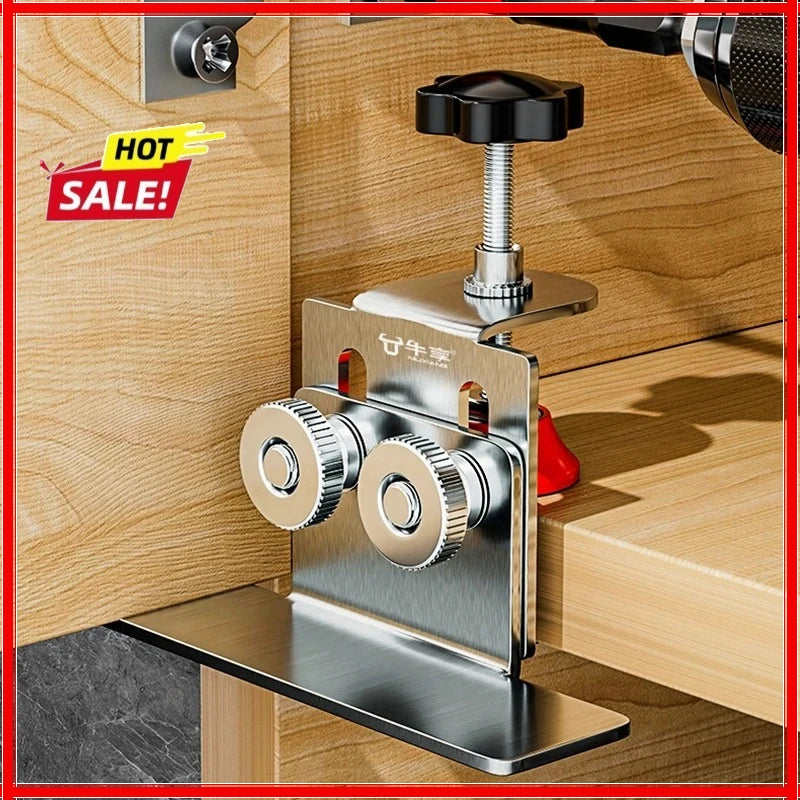 Cabinet Door Installation Tool Stainless Steel Cabinet Frame Fixture Household Portable Cabinet Door Mounting Jig Bracket Zpaxo