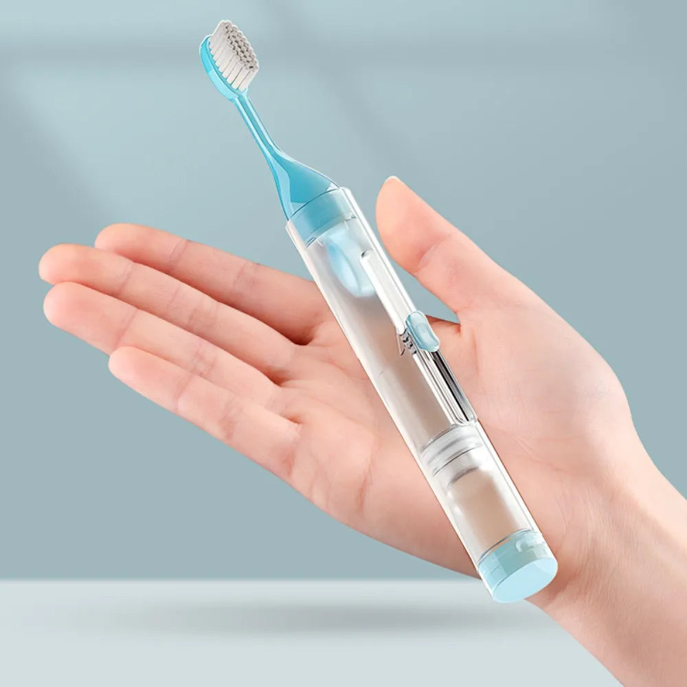 Portable Folding Toothbrush Creative Health Soft Hold Toothpaste Zpaxo