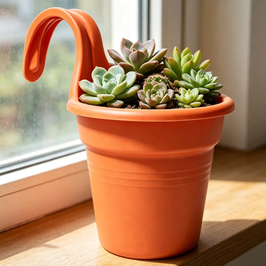 Flower Boxes Railings Semicircle Strawberry Holder Pots Drain Knob