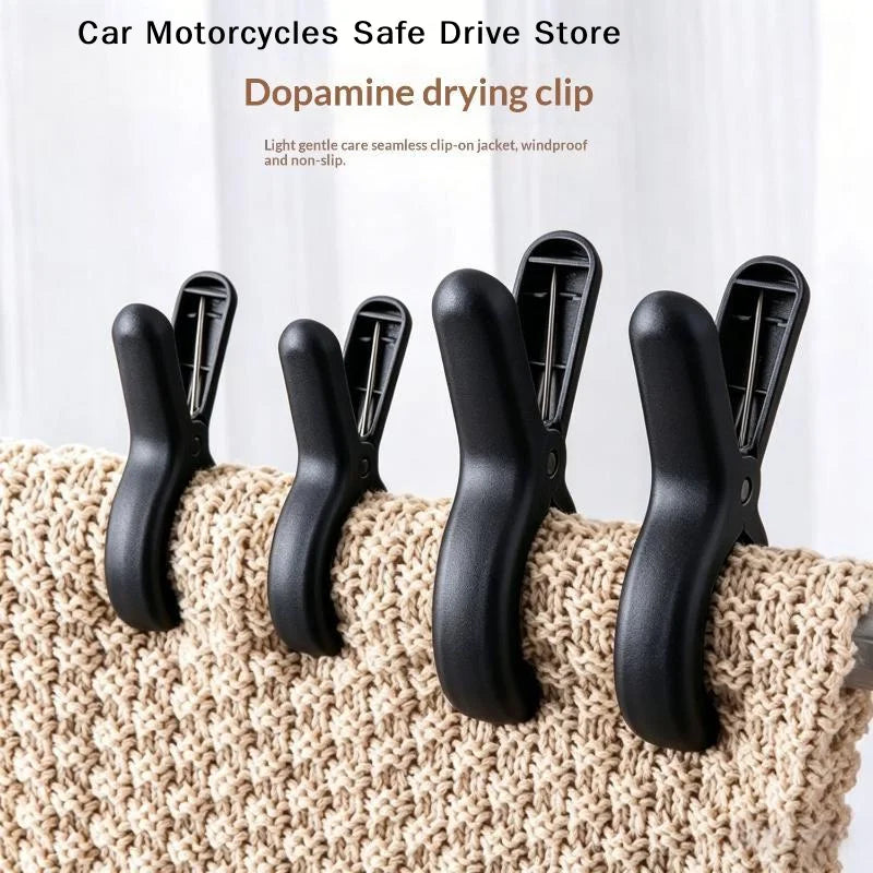 M1 3 Large Heavy Duty Plastic Clothes Clips Strong Spring Non Slip